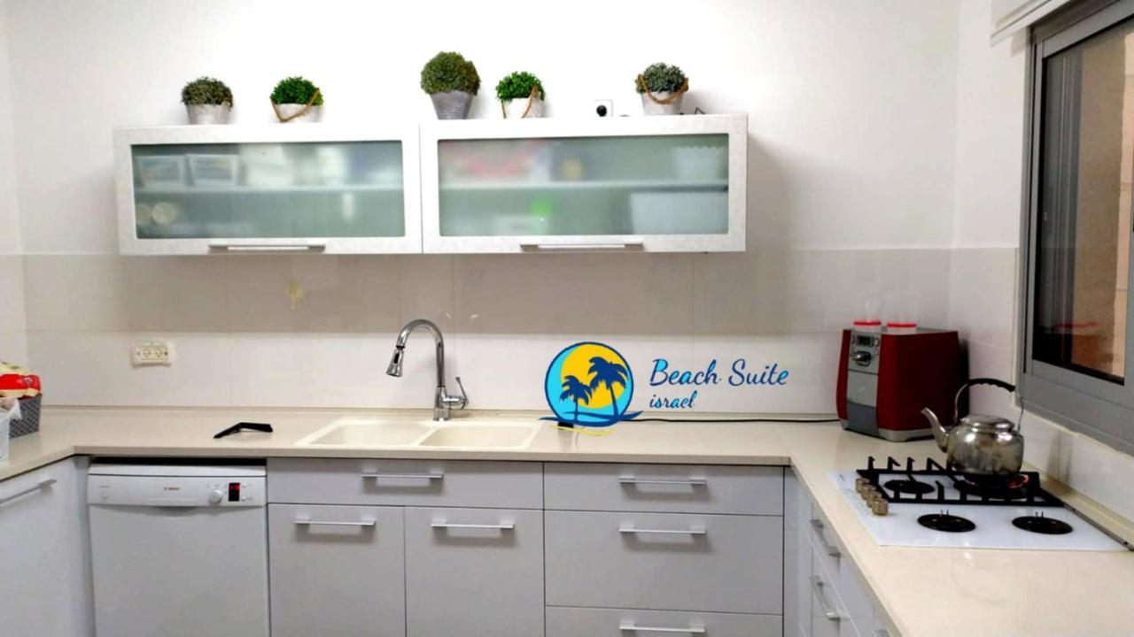 Beach Suite Israel- Private Jacuzzi Garden Suite & Gym, 3 Min Walk To Beach ביץ סוייט ישראל- ג'קוזי פרטי בגינה 3 דקות הליכה לים וחדר כושר Ashkelon Extérieur photo