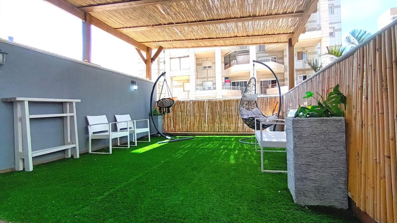 Beach Suite Israel- Private Jacuzzi Garden Suite & Gym, 3 Min Walk To Beach ביץ סוייט ישראל- ג'קוזי פרטי בגינה 3 דקות הליכה לים וחדר כושר Ashkelon Extérieur photo